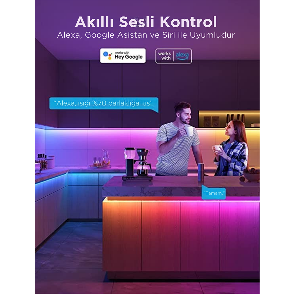 GOVEE RGBIC Basic WiFi+BT 10M LED Şerit