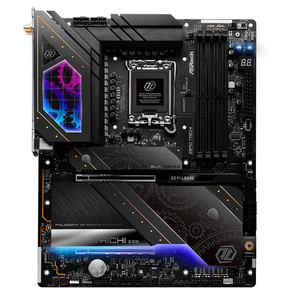 ASROCK Z890 TAICHI 9600MHz(OC) DDR5 Soket 1851 M.2 HDMI Thunderbolt 4 ATX Anakart