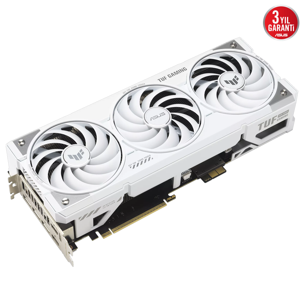 ASUS TUF Gaming GeForce RTX 5070 Ti BTF WHITE OC Edition 16GB GDDR7 DLSS 4 256 Bit Ekran Kartı