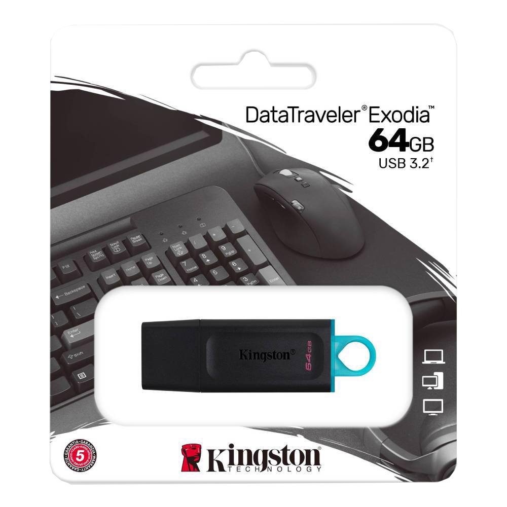 Kingston 64GB DataTraveler Exodia USB 3.2 USB Bellek