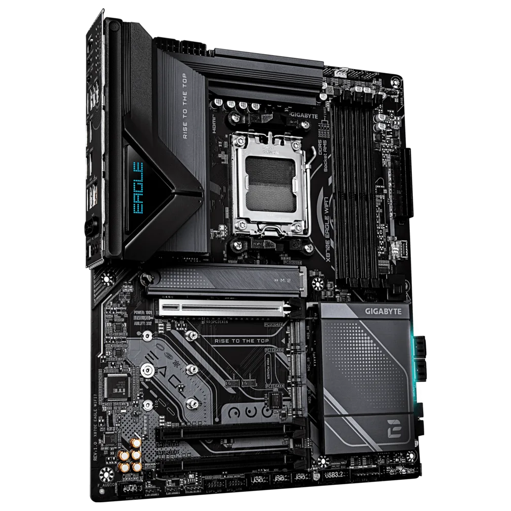 GIGABYTE X870E EAGLE WIFI7 8200MHz(OC) DDR5 Soket AM5 M.2 HDMI ATX Anakart