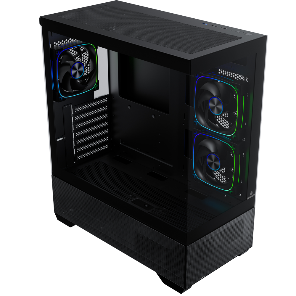 GameBooster NYVRA ALPHA 750W 80+ Bronze SeaView ARGB ATX3.1 PCI-E 5.1 ATX Mid Tower Kasa