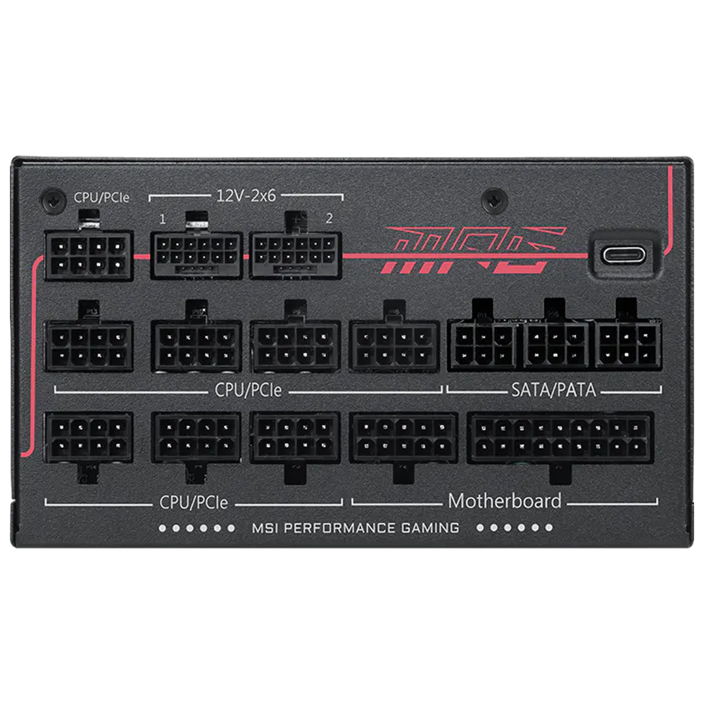 MSI MPG AI1300TS PCIE5 1300W 80+ Titanium ATX 3.1 GEN 5.1 Full Modüler PSU