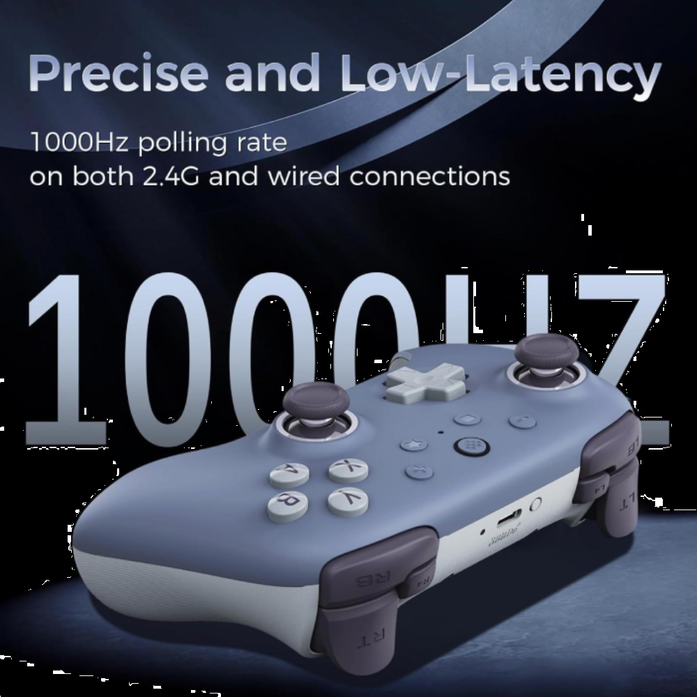 8BitDo Ultimate 2C Hall Efect Kablosuz Koyu Mavi Gamepad
