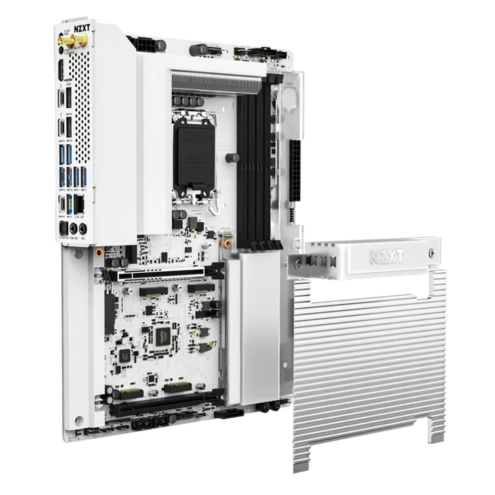 NZXT N9 Z890 8000MHz(OC) DDR5 Soket LGA 1851 M.2 WIFI7 HDMI RGB Beyaz ATX Anakart