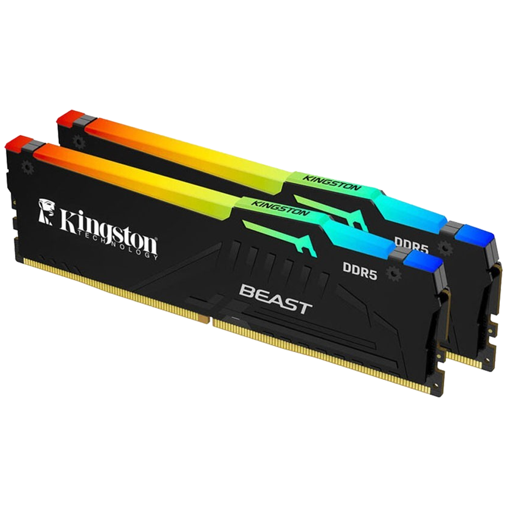 Kingston 32GB(2x16) Beast Black RGB EXPO/XMP 6000MHz CL30 DDR5 Dual Kit Ram