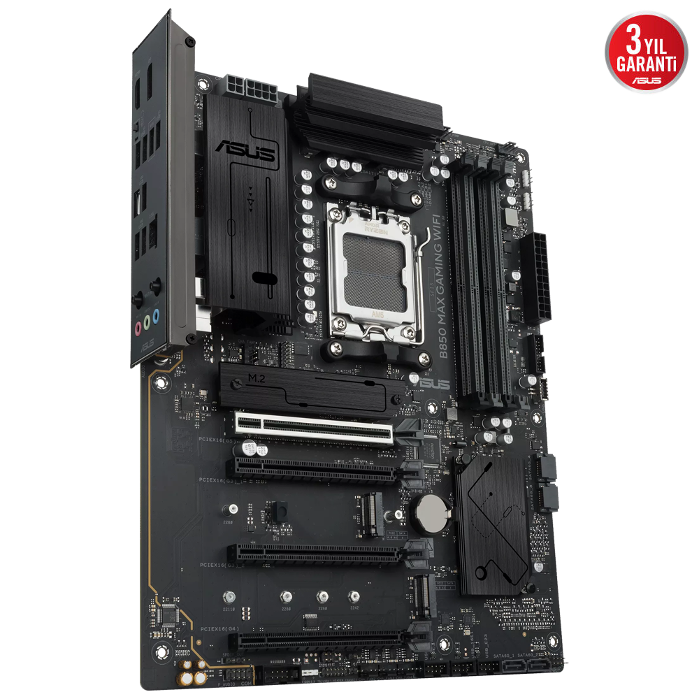 ASUS B850 MAX GAMING WIFI 8400MHz(OC) DDR5 Soket AM5 M.2 HDMI DP ATX Anakart
