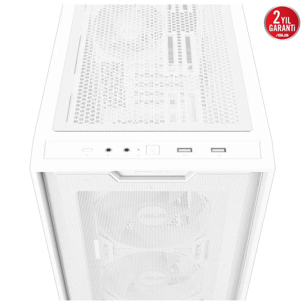 ASUS A21 PLUS 750W 80+ Gold Tempered Glass ARGB Beyaz USB 3.2 mATX Kasa