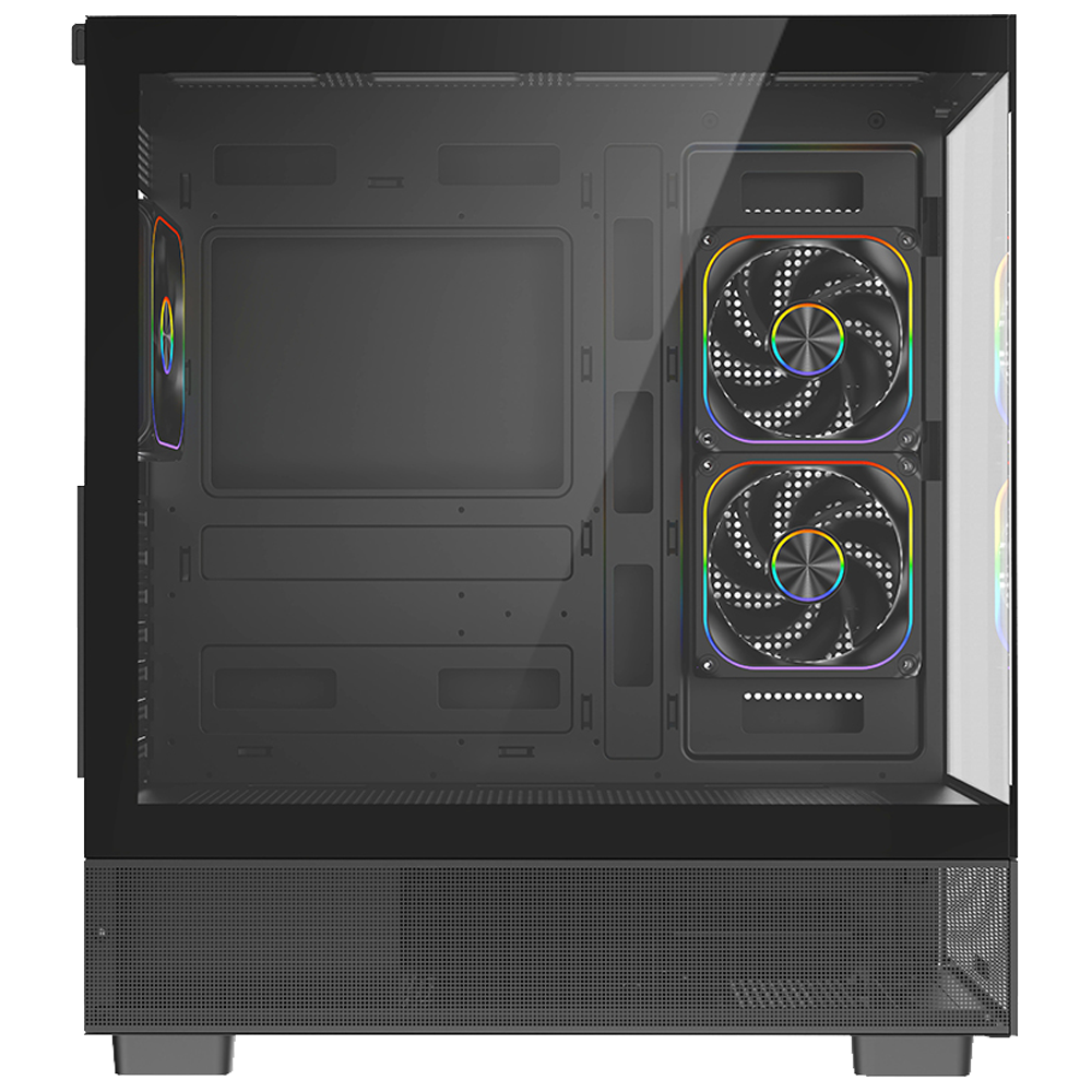 FAZEON F17 1000W 80+ Bronze PCIe Gen5.1 Tempered Glass Mesh ARGB USB 3.0 Siyah ATX Bilgisayar Kasası