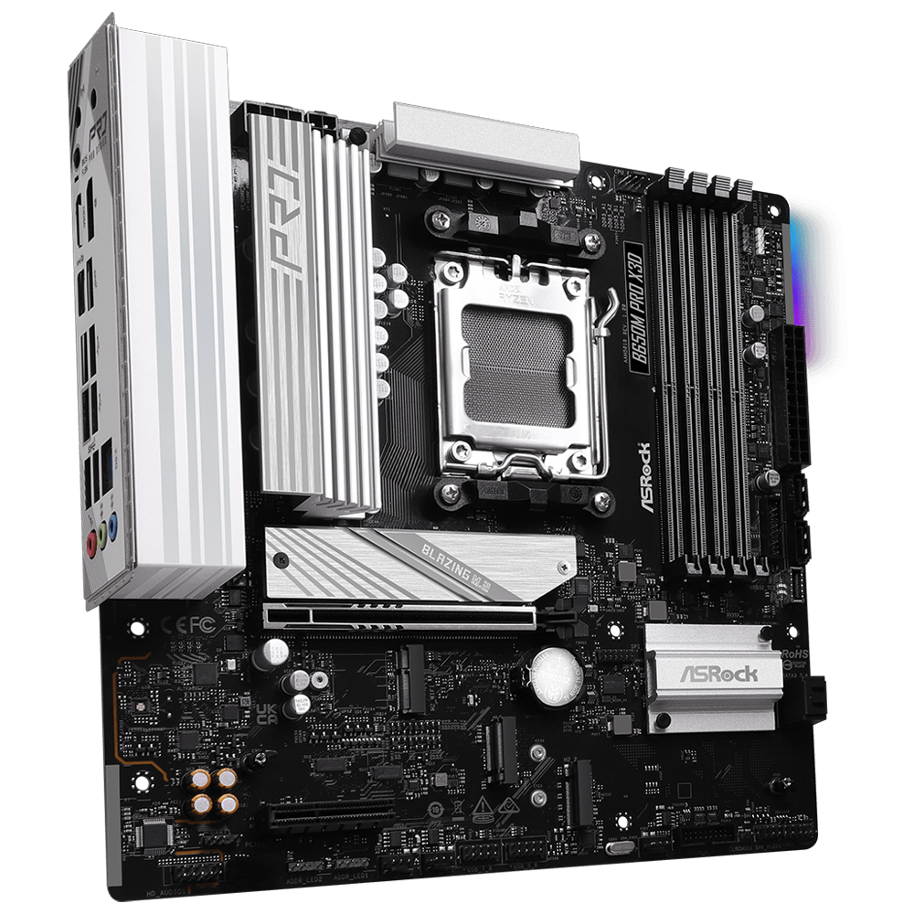 ASROCK B650M PRO X3D WİFİ 8000MHz OC DDR5 Soket AM5 M.2 USB 3.2 DP HDMI mATX Anakart