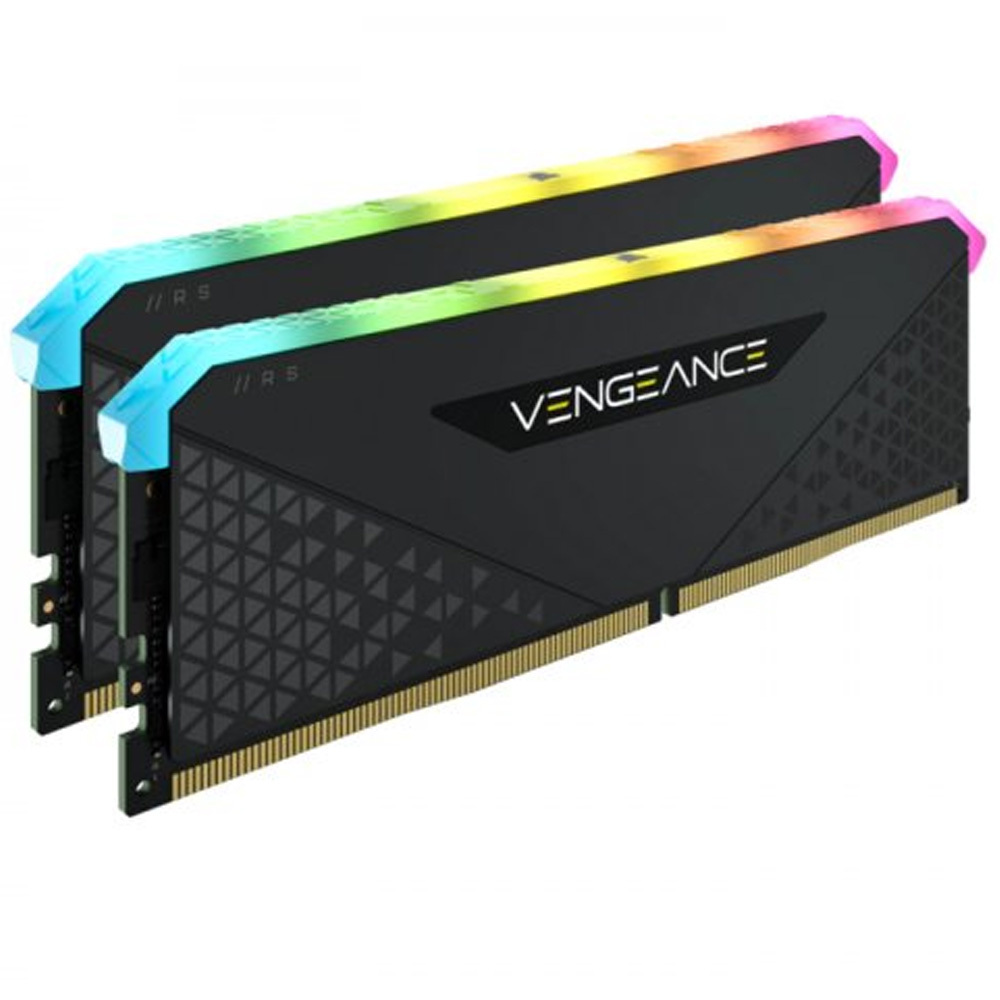 CORSAIR 16GB (2x8GB) Vengeance RGB RS Siyah 3200MHz C16 DDR4 XMP Dual Kit Ram