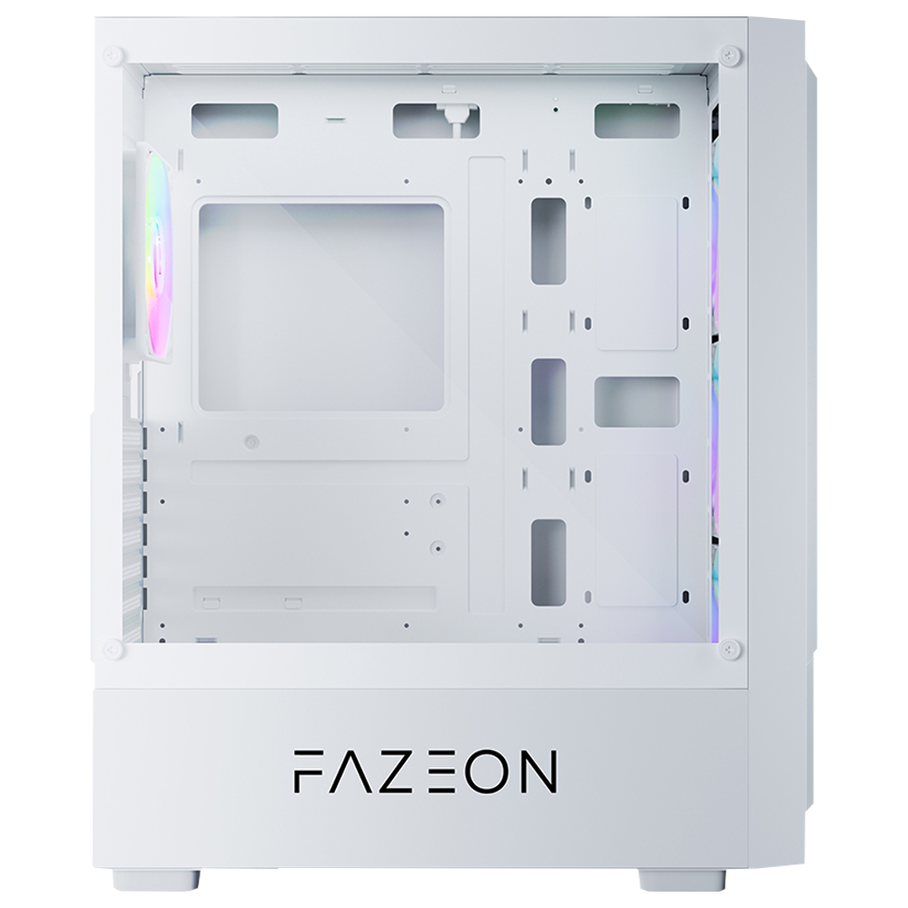FAZEON F18 650W 80+ Bronze Tempered Glass Mesh 4x ARGB Fanlı USB 3.0 Beyaz E-ATX Bilgisayar Kasası