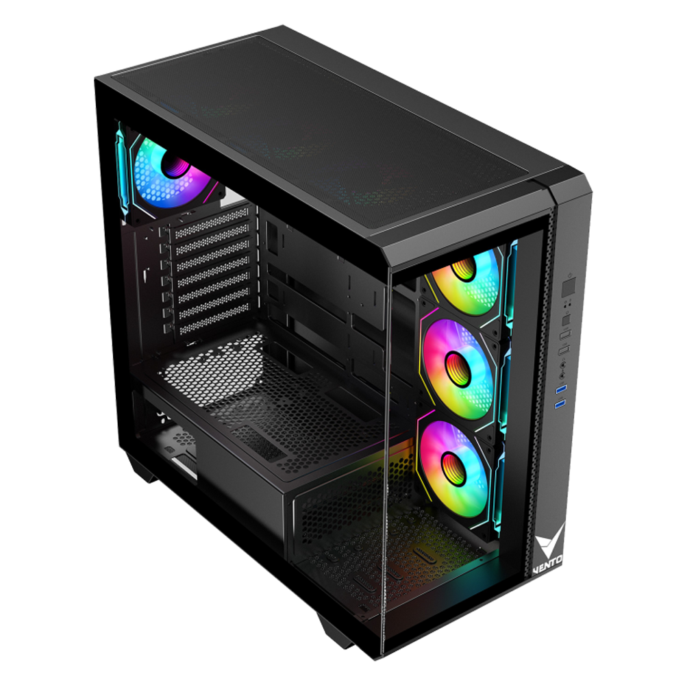 VENTO VG4302FA 1000W 80+ Gold Tempered Glass USB 3.0 ARGB E-ATX Kasa