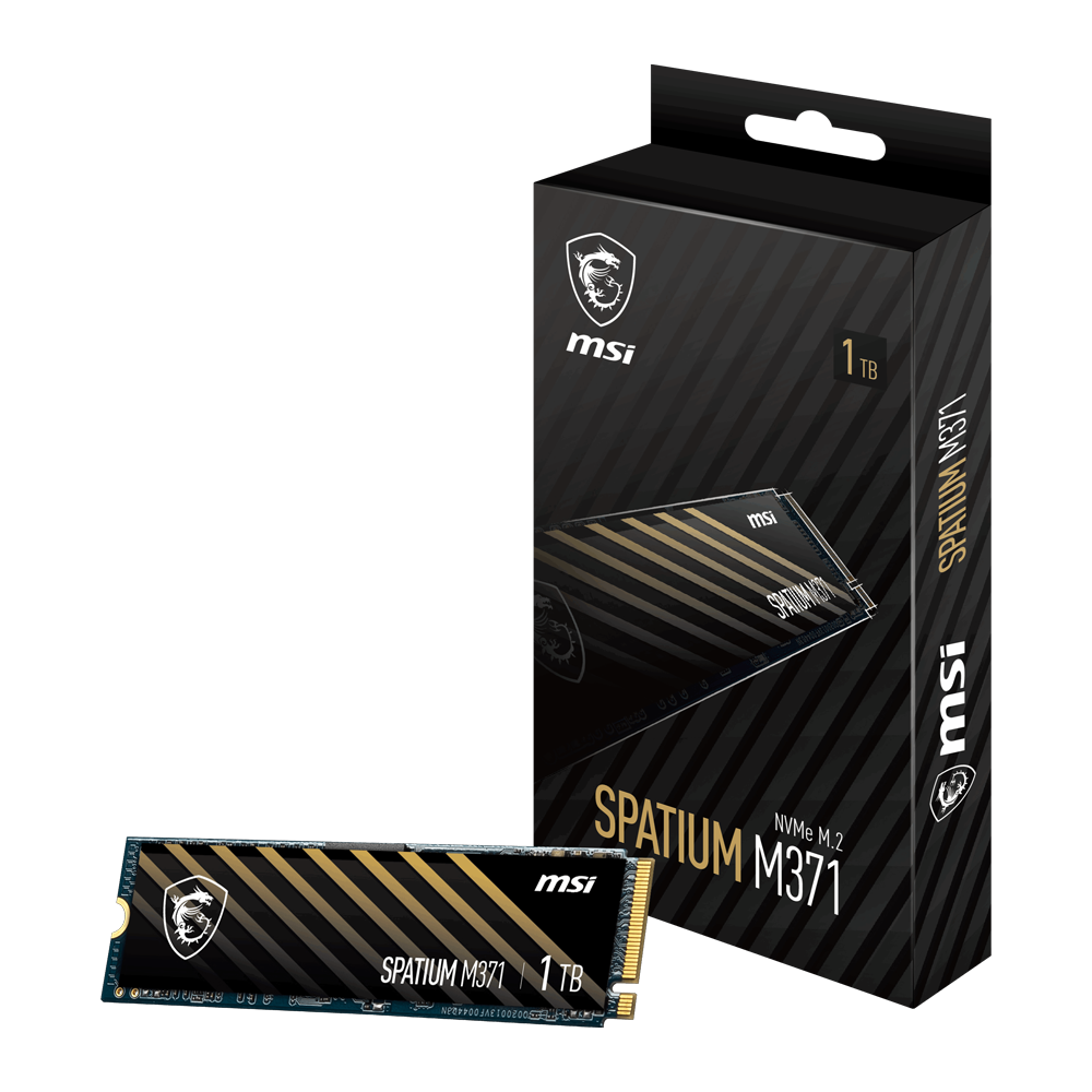 MSI 1TB SPATIUM M371 NVMe 2280 M.2 SSD (2350MB Okuma /1700MB Yazma)