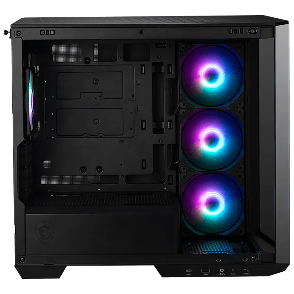 MSI MAG PANO M100R PZ B65 650W 80+ Bronze Tempered Glass ARGB Siyah mATX Bilgisayar Kasası