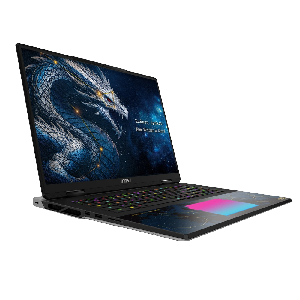MSI TITAN 18 HX DRAGON EDITION DRACO EPIC A2WJ-1223TR Ultra 9 290HX Plus 96GB DDR5 RTX5090 GDDR7 24GB 4TB SSD 18" UHD+ 240Hz W11H Notebook