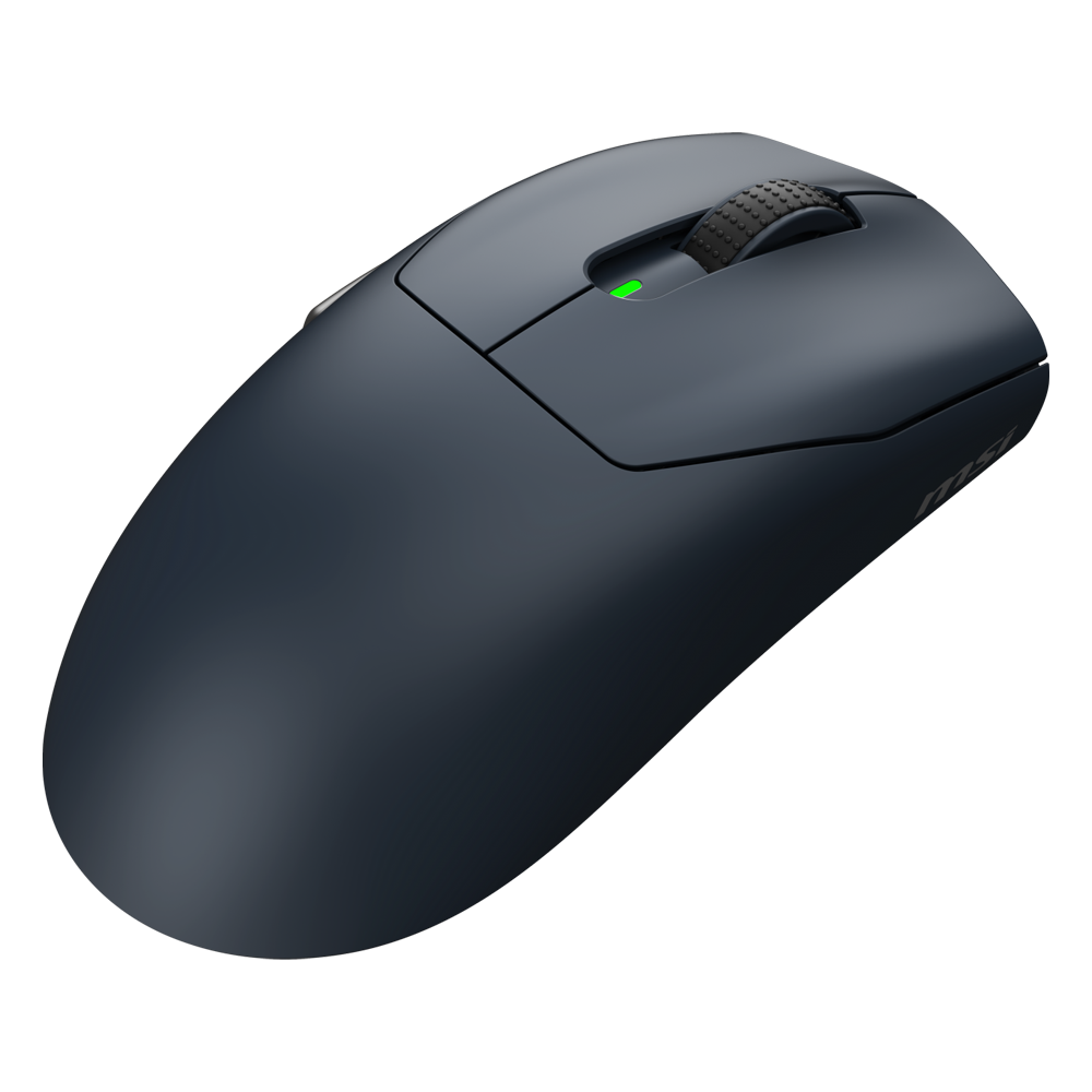 MSI FORGE GM340 Wireless 12000 DPI 1000Hz RGB Kablosuz Navy Blue Gaming Mouse