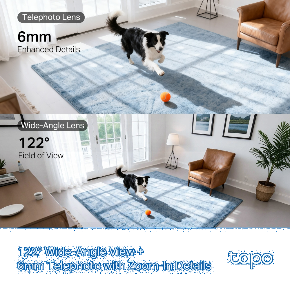 TP-LINK TAPO C245D Çift Lensli Pan/Tilt Wi-Fi Güvenlik Kamerası