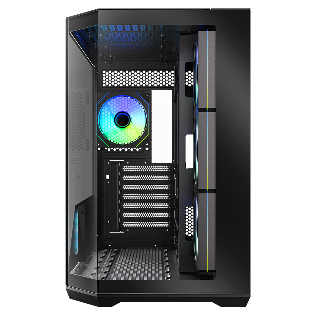 BitFenix Digital T10 ES 850W 80+ Bronze 10.24" Ekranlı Tempered Glass ARGB USB 3.1 ATX Mid Tower Siyah Kasa
