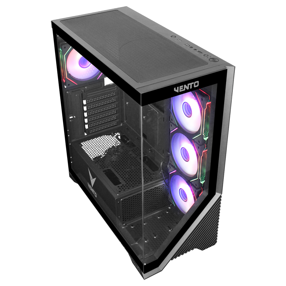 VENTO VG4202FLA 1000W 80+ Gold Tempered Glass USB 3.0 ARGB E-ATX Kasa