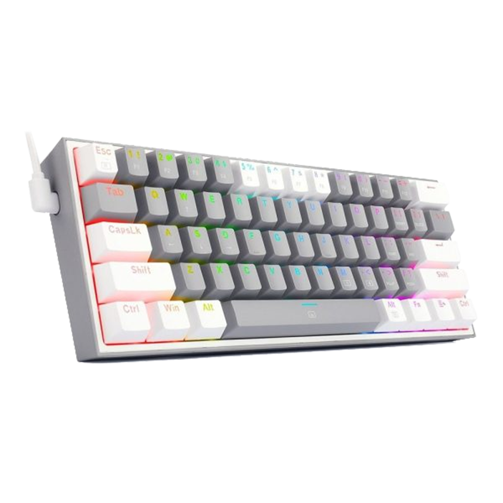 Redragon K617 Fizz Red Switch Kablolu Gri Beyaz Gaming Klavye