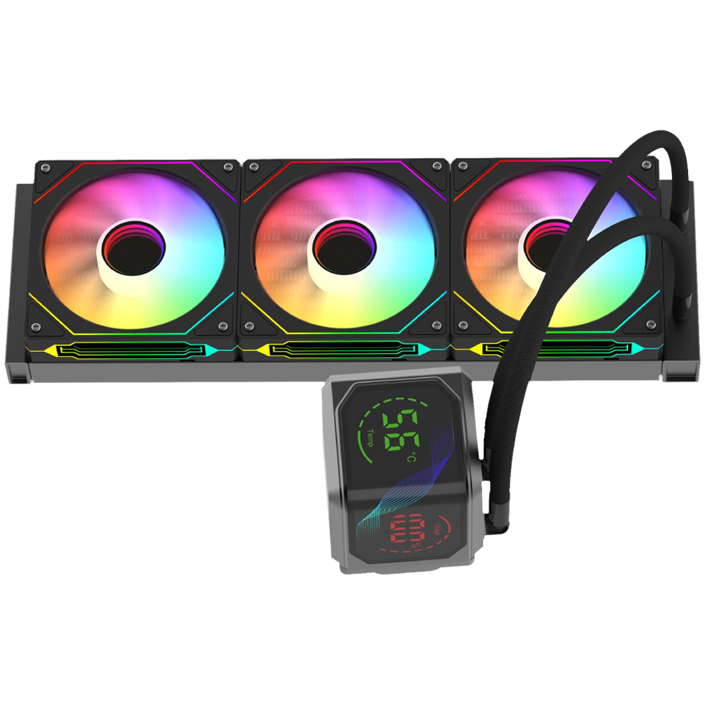 GameBooster SIGHT PRO 360B ARGB Curved Ekran 360mm Siyah İşlemci Sıvı Soğutucu