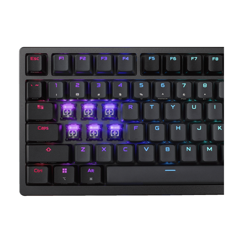 ASUS ROG AZOTH 96 HE ROG HFX V2 Manyetik Switch Kablosuz Türkçe RGB Siyah Mekanik Gaming Klavye