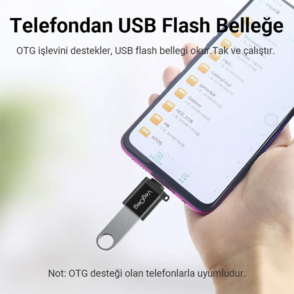 VegGieg Type-C USB 3.0 Dönüştürücü Adaptör