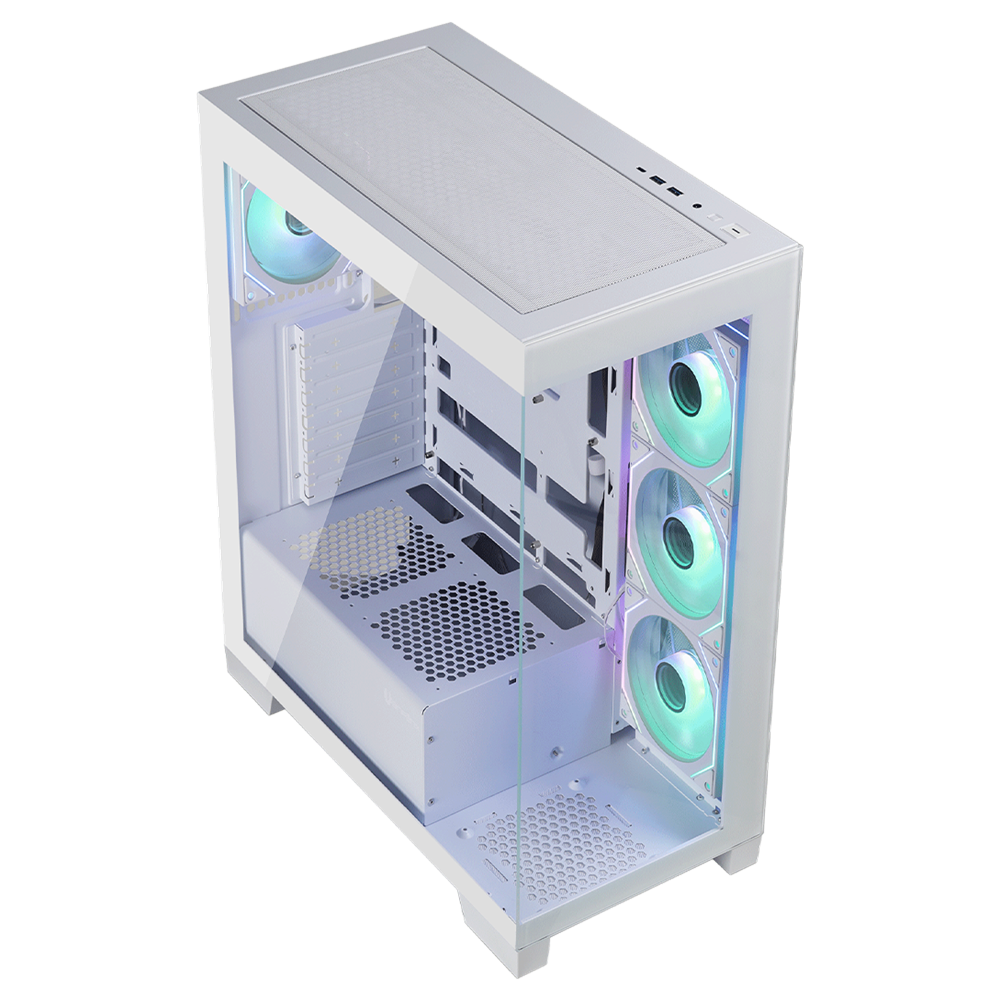 BitFenix W808 850W 80+ Bronze Tempered Glass ARGB USB 3.0 ATX Mid Tower Beyaz Kasa