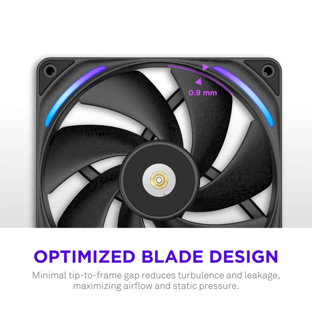 NZXT F140X Performance RGB 140mm Siyah Kasa Fanı