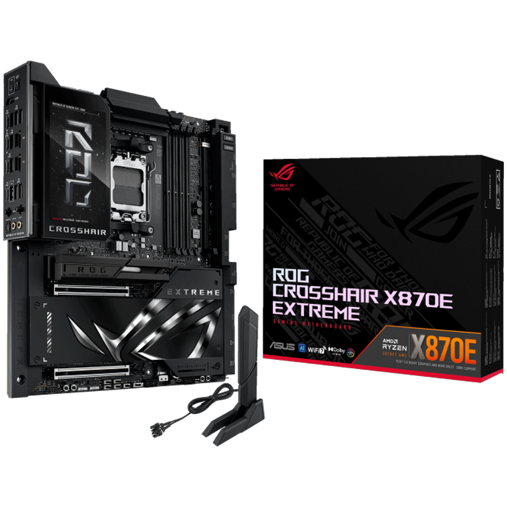 ASUS ROG CROSSHAIR X870E EXTREME WIFI 9000MHz OC DDR5 Soket AM5 M.2 HDMI E-ATX Anakart