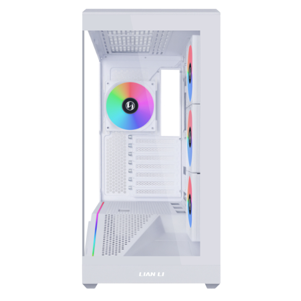 LIAN LI VECTOR V100R Tempered Glass ARGB Type-C Beyaz E-ATX Mid Tower Kasa