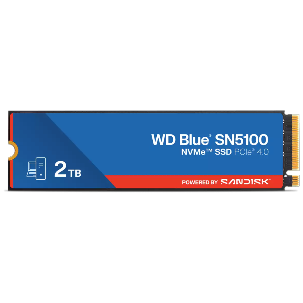 WD 2TB BLUE SN5100 NVMe Gen4 M.2 SSD 7100MB Okuma / 6700MB Yazma görsel 1