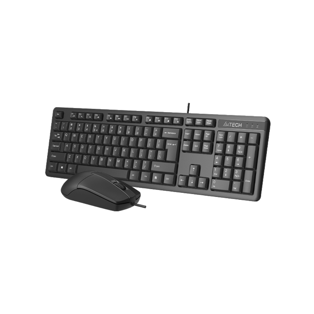 A4 Tech KR 3330S Siyah Kablolu Klavye Mouse Set