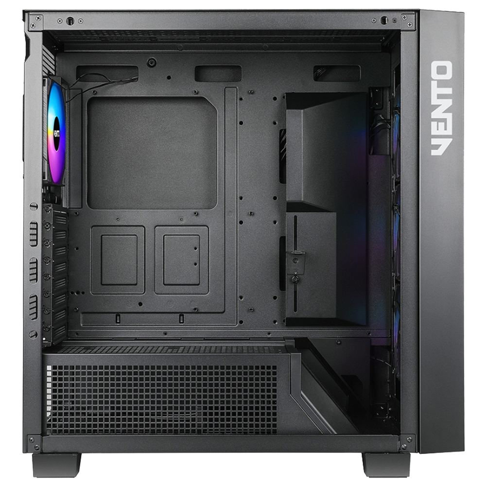 VENTO VG4252L 1000W Tempered Glass Mesh USB 3.0 ARGB E-ATX Siyah Kasa