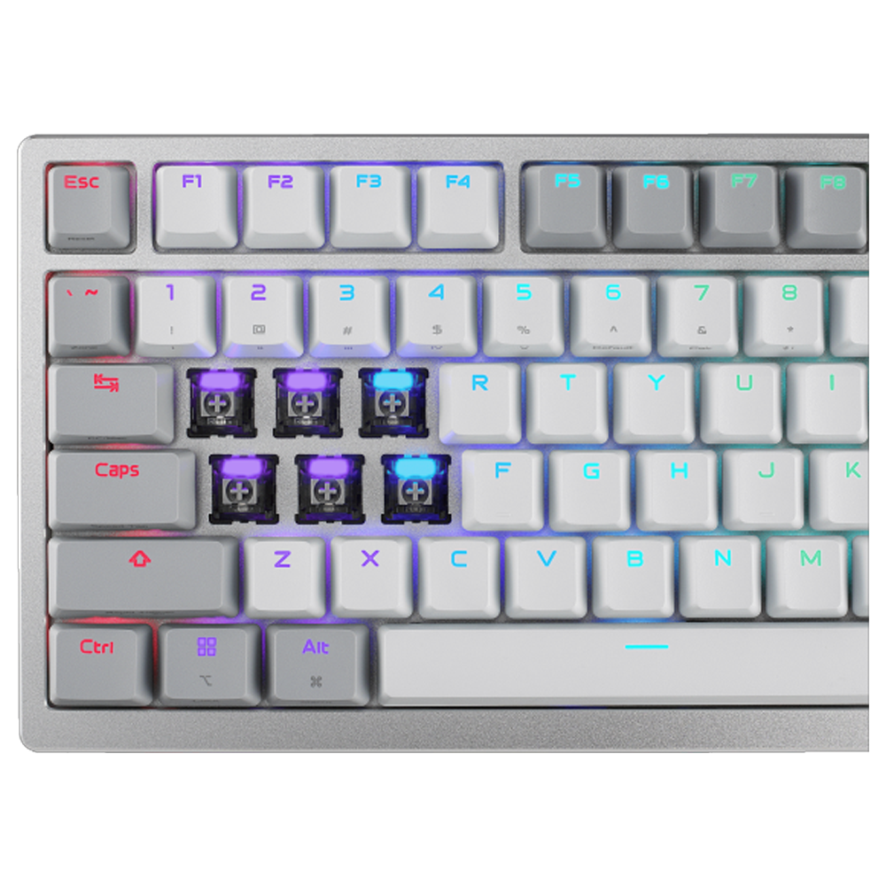 ASUS ROG AZOTH 96 HE ROG HFX V2 Manyetik Switch Kablosuz RGB Beyaz