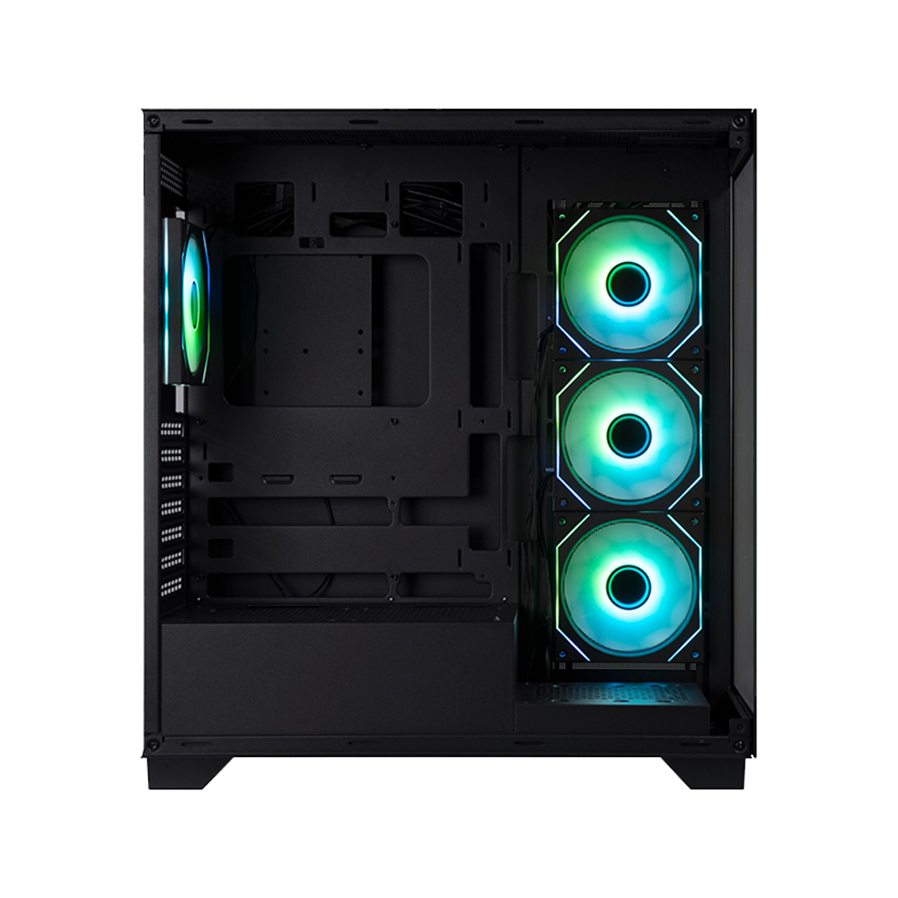 BitFenix CUBE Premium 600W 80+ Tempered Glass FRGB USB 3.0 Mesh ATX Mid Tower Siyah Kasa