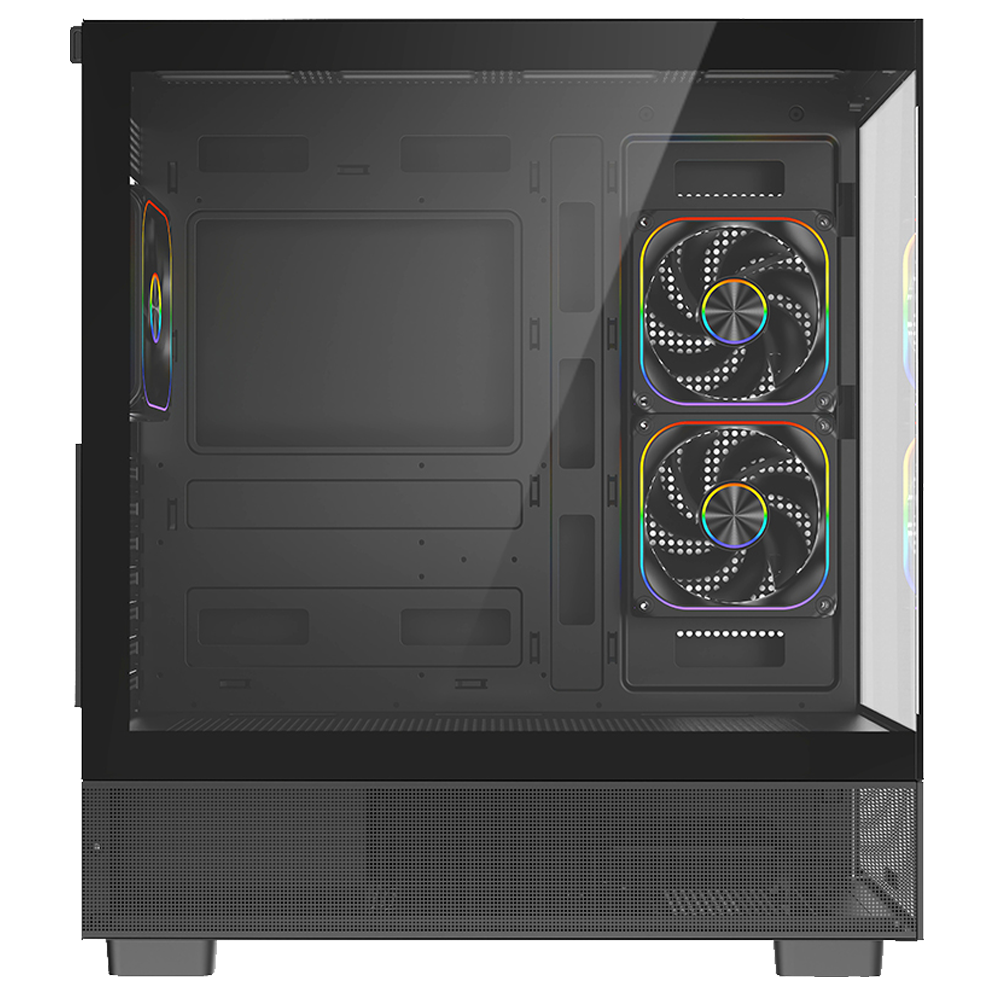 FAZEON F17 750W 80+ Bronze Tempered Glass Mesh 3x ARGB Fanlı USB 3.0 Siyah ATX Bilgisayar Kasası