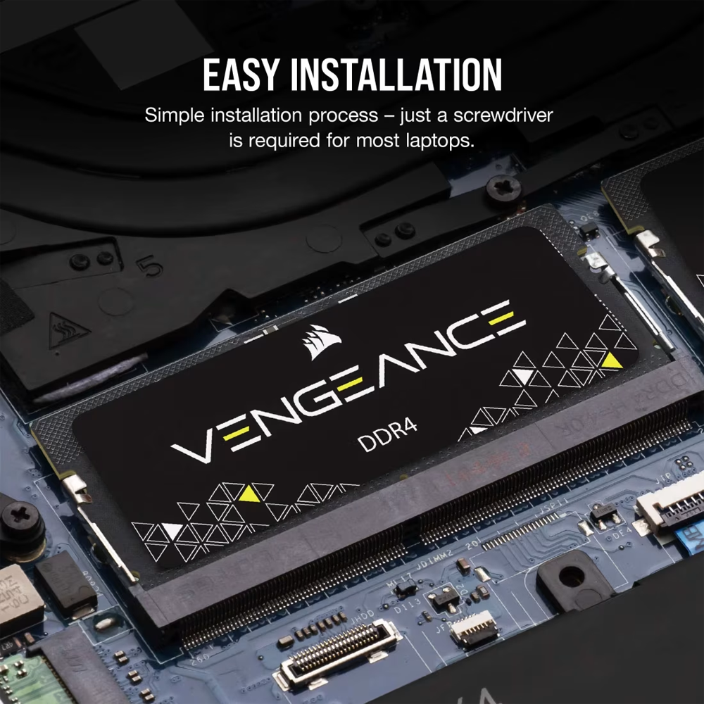 CORSAIR 8GB(1x8) Vengeance 3200MHz CL22 Siyah SODIMM DDR4 Notebook Ram