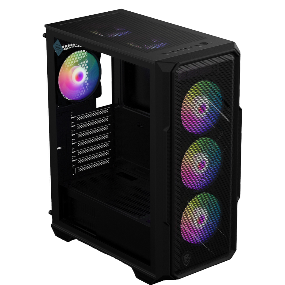 MSI MAG FORGE 150A B65 650W 80+ Bronze Tempered Glass RGB Siyah ATX Bilgisayar Kasası
