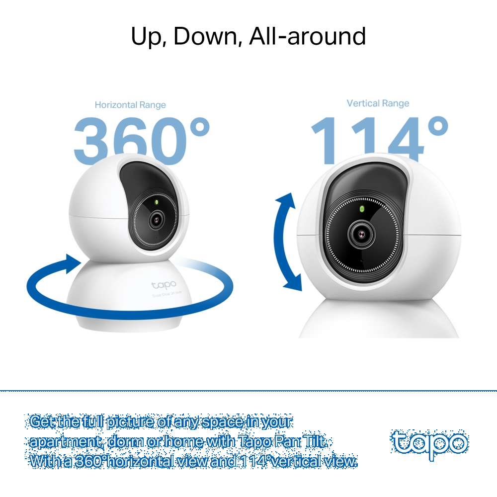 TP-LINK TAPO C230 Pan/Tilt Yapay Zekalı Wi-Fi Ev Güvenlik Kamerası