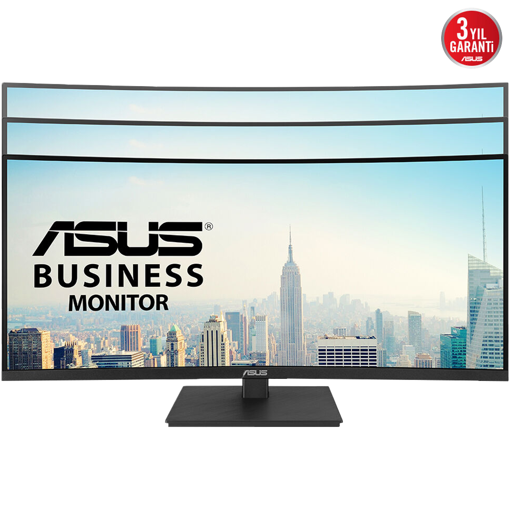 ASUS 34" VA34VCPSR 100Hz 4ms GtG HDMI DP USB 3.2 RJ45 HDR10 1500R Curved WQHD VA Monitör