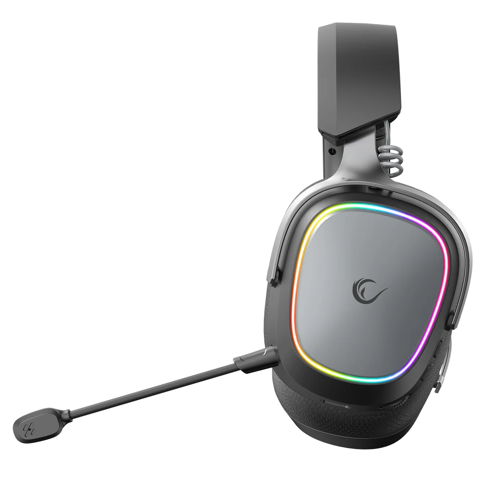 Rampage Retsu Stereo RGB Siyah/Gri Kablosuz Gaming Kulaklık