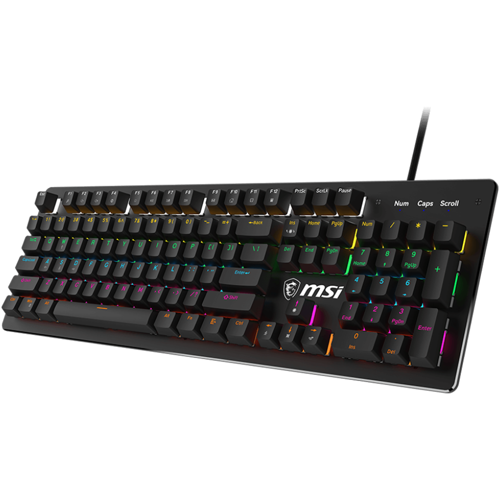 MSI FORGE GK300 Red Switch RGB Mekanik Türkçe Kablolu Gaming Klavye