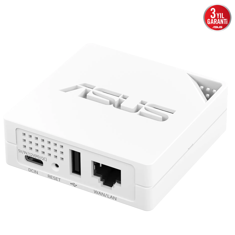 ASUS RT-AX50 GO AX1500 Çift Bantlı Wi-Fi 6 Beyaz Seyahat Router