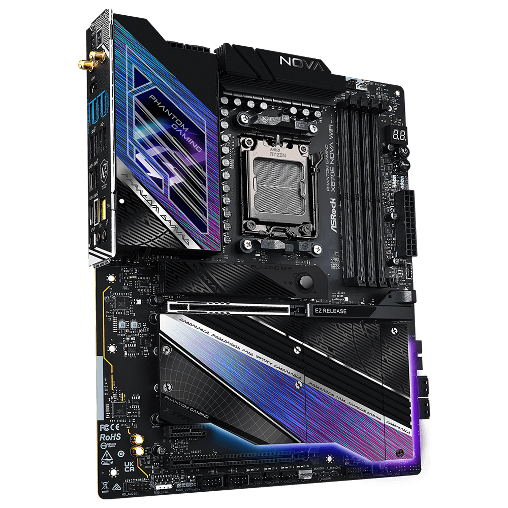 ASROCK X870E NOVA WIFI 8200MHz(OC)DDR5 Soket AM5 M.2 USB 3.2 HDMI ATX Anakart