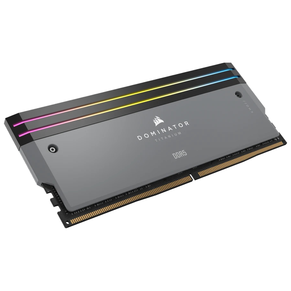 CORSAIR 64GB (2x32GB) Dominator Titanium RGB 6000MHz CL30 EXPO/XMP DDR5 Dual Kit Ram