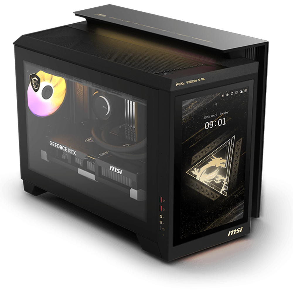 MSI MEG VISION X AI 2NVZ9-003EU ULTRA 9 285K 64GB DDR5 2TB SSD RTX5090 VENTUS 3X 32G W11 Siyah Gaming Pc