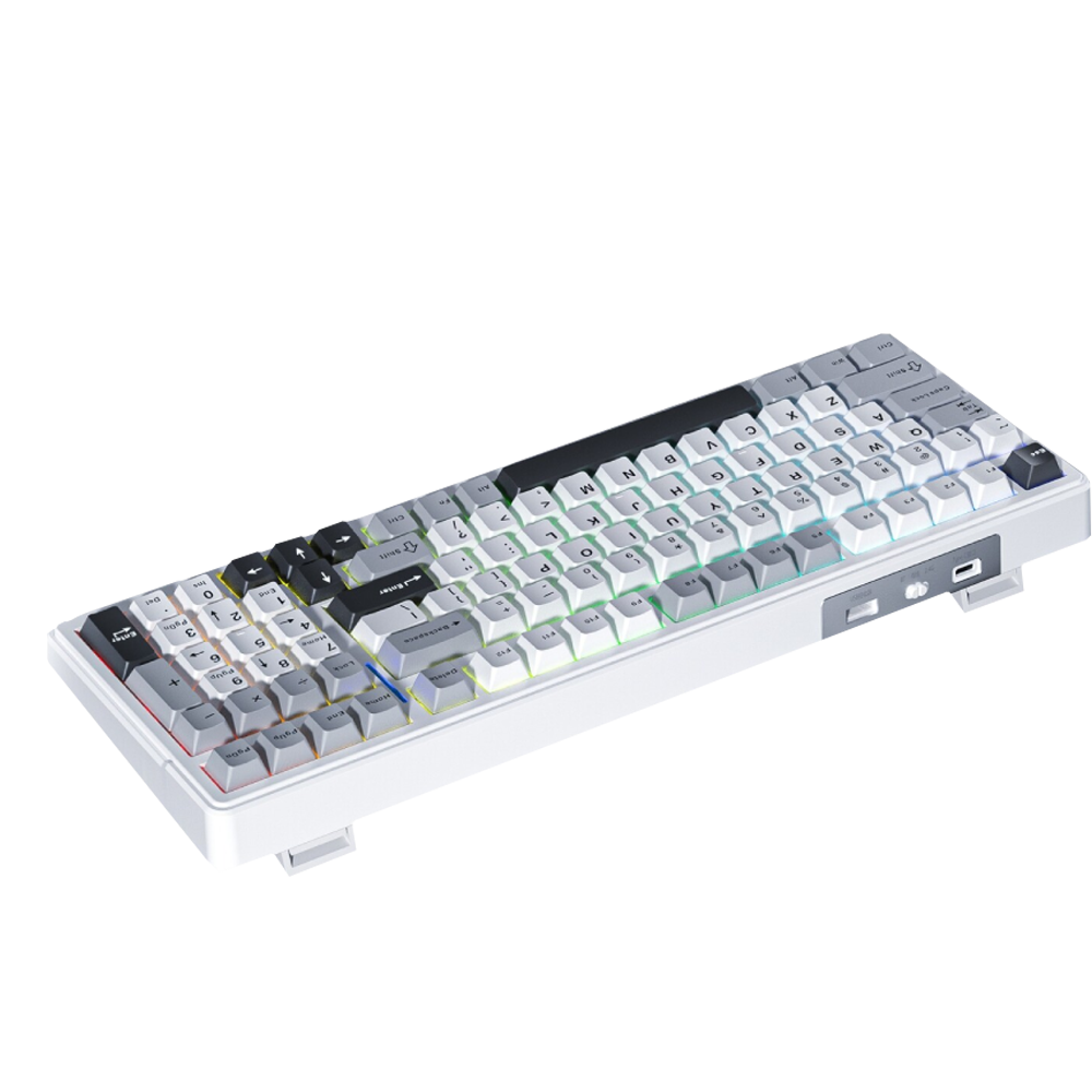 Aula F99 Linear GrayWood V3 Switch Hot Swap RGB Gri Kablosuz Gaming Klavye