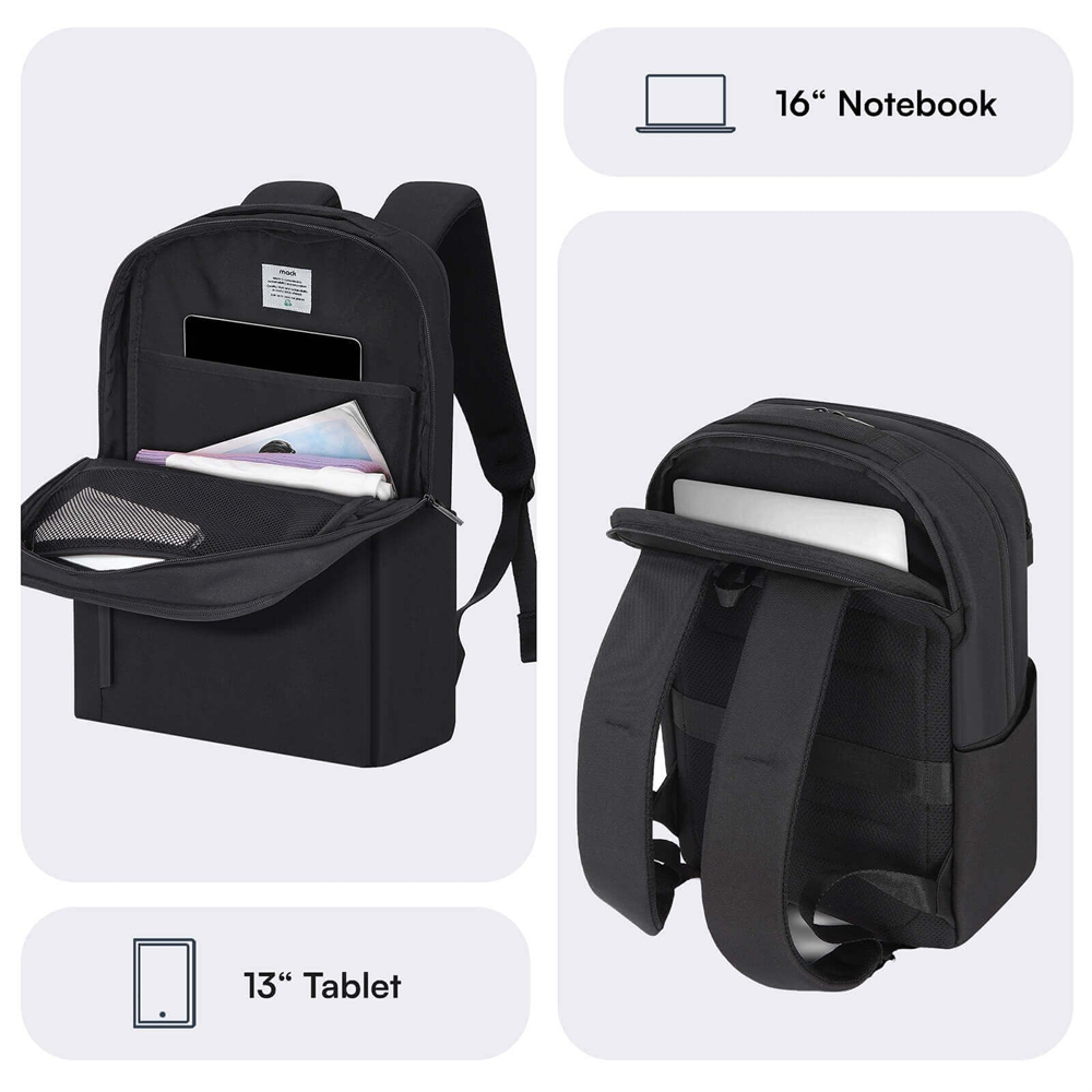 MACK Code Eco 16" Siyah Notebook Sırt Çantası
